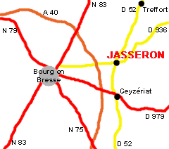 Plan d'accès à Jasseron